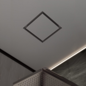 Диффузор под покраску скрытого монтажа SECRET SOFT FRAME D100мм